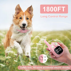 Pikabiu dog shock collar vibration levels demonstrate adjustable feedback for gentle training.