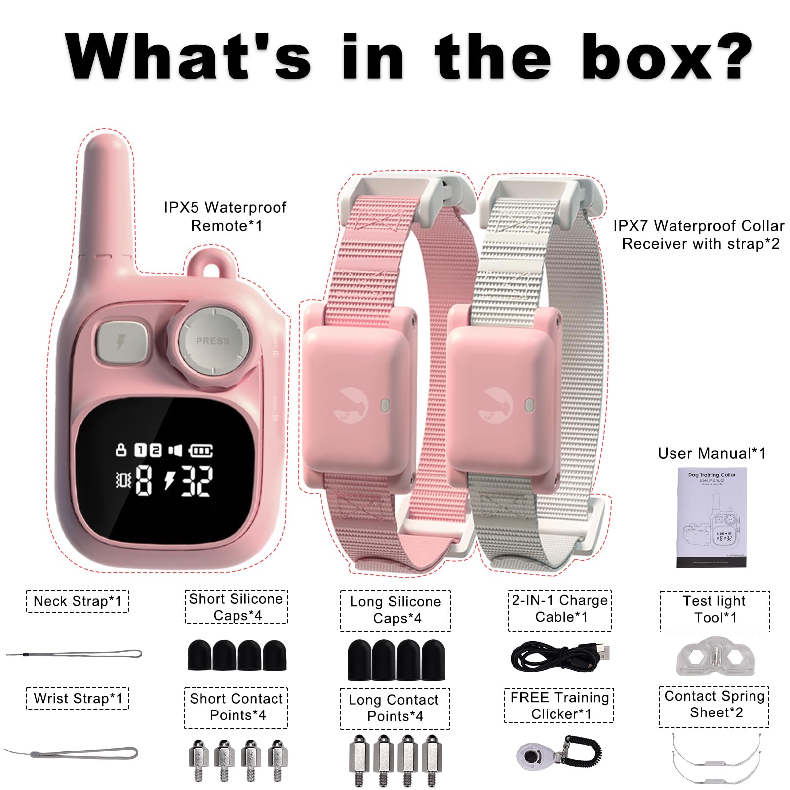 Pikabiu two-gifts bundle includes neck strap and training clicker.