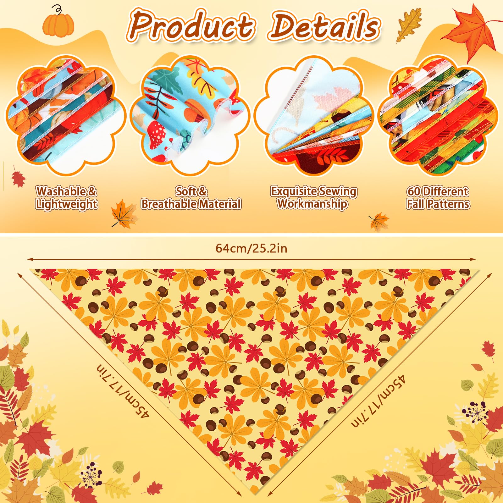 Piklodo gnome-pattern bandana for cute holiday photo shoots.
