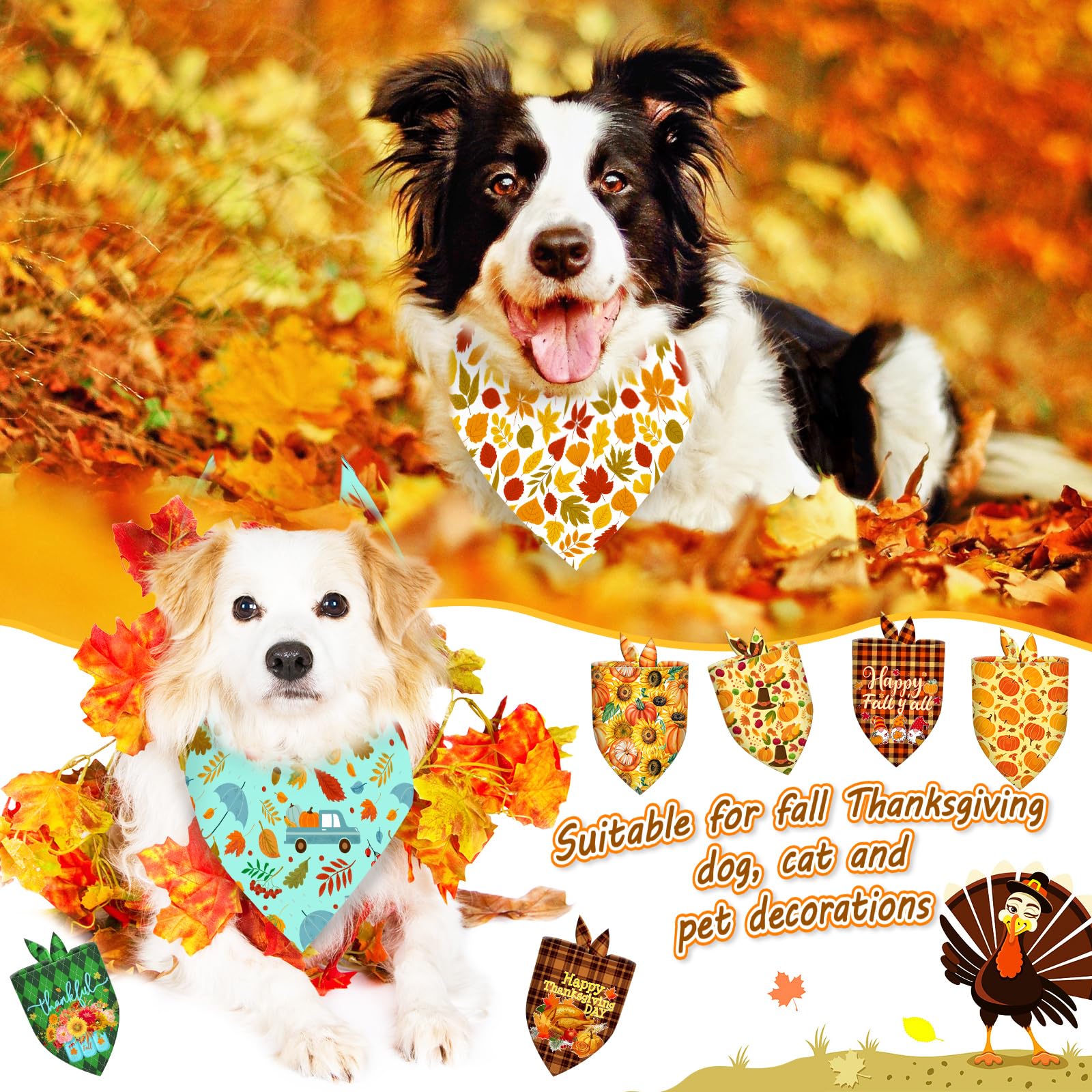 Piklodo adjustable bandana fits most dogs during grooming.