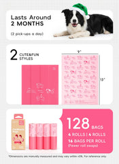 Pikoto easy-peel sticker roll provides instant bag access during busy dog walks