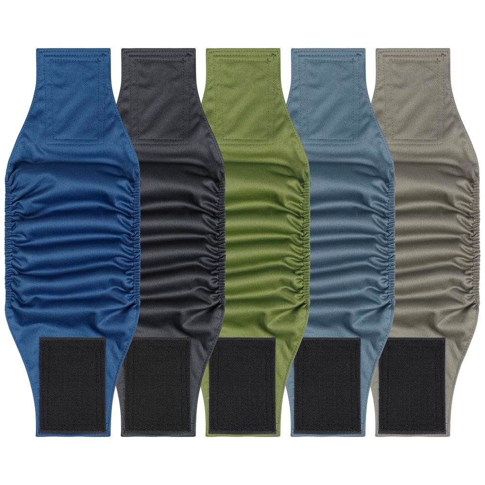 Pilviset 5-pack dog diapers blue XXL pack reduces indoor mess during training.