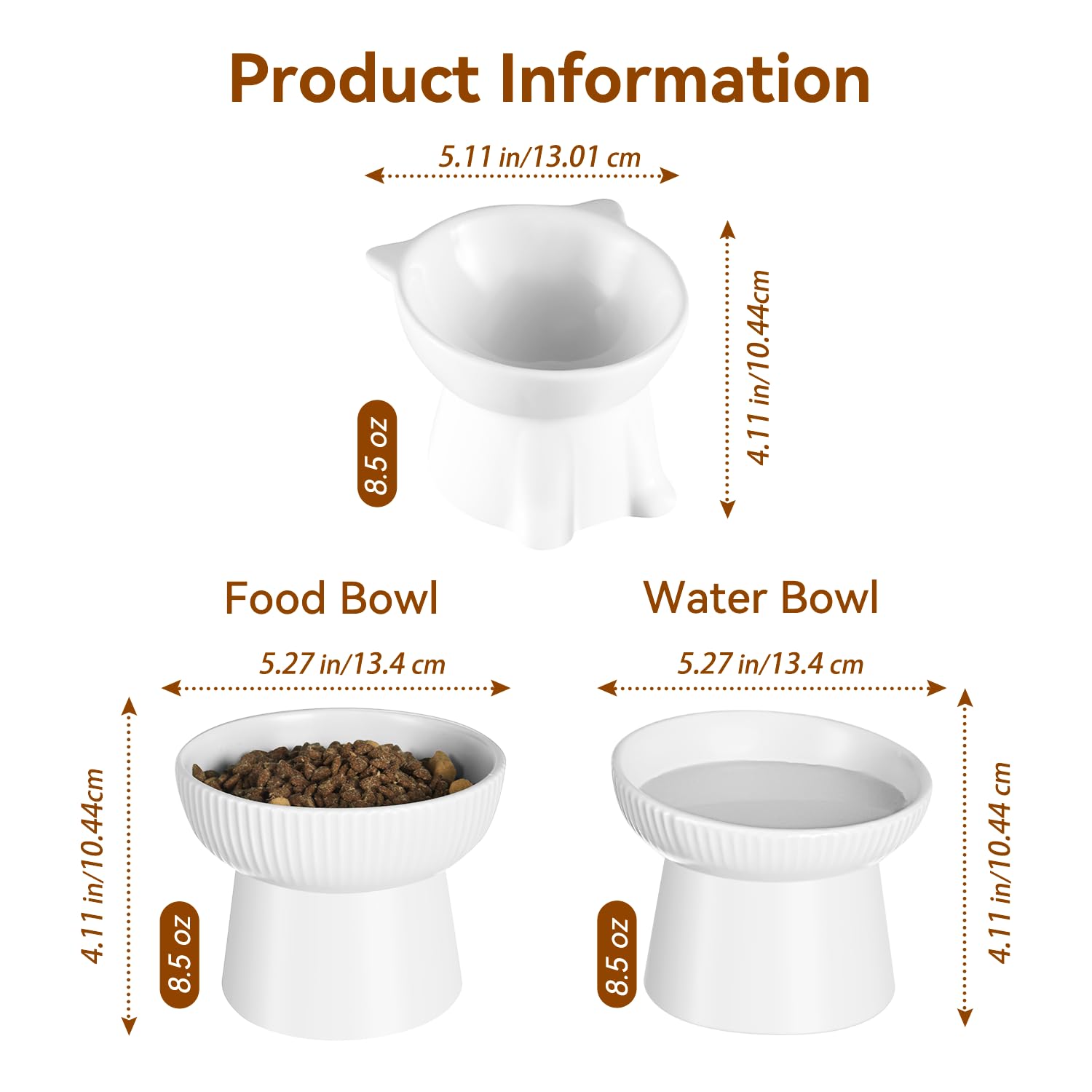 Pin Forest cat bowl anti-vomiting design reduces spills and promotes cleaner meals.