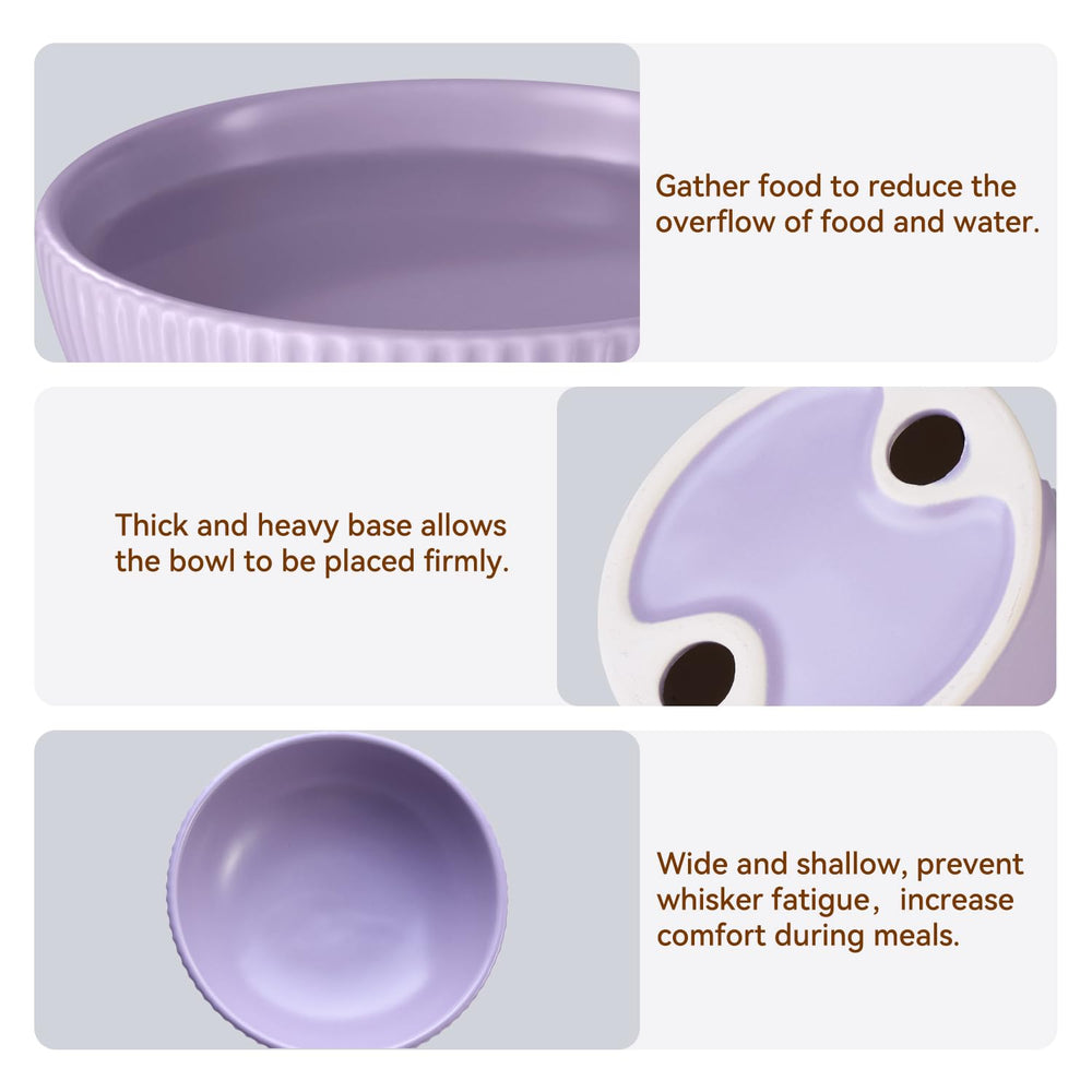 Pin Forest elevated dining height supports natural posture for cats and small dogs.