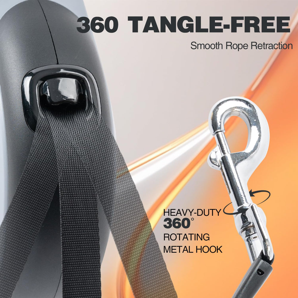 Pina Upgraded Retractable Leash ABS shell closeup shows durable construction for long-lasting adventures.