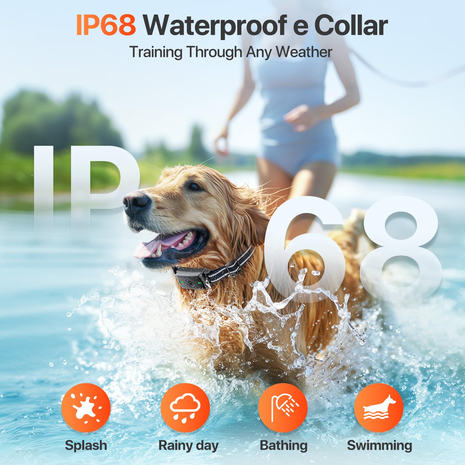 PINCOFIO dog training collar fast-charging battery supports longer training sessions.
