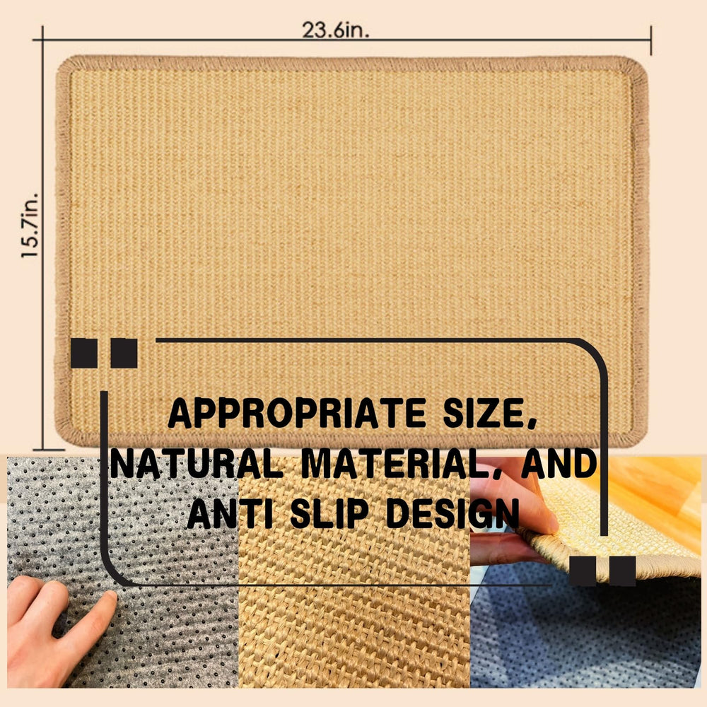 pingping-go cat scratch mat floor protection view emphasizes guarding sofas and carpets