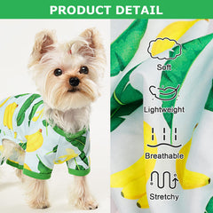 PinkBow banana-graphics allover design side view, playful style for tiny pets