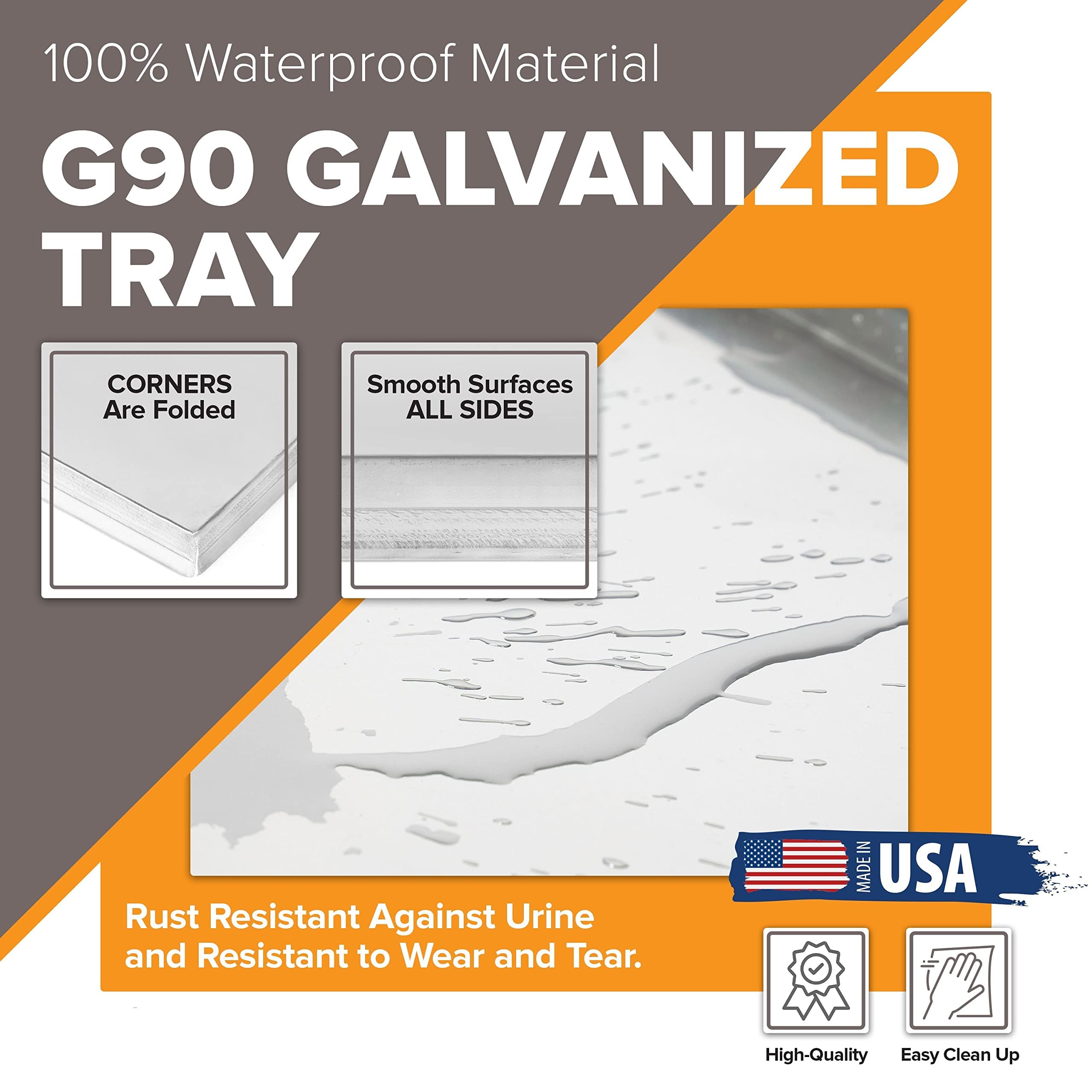 Pinnacle Systems leakproof tray guard keeps floors dry during crate training sessions