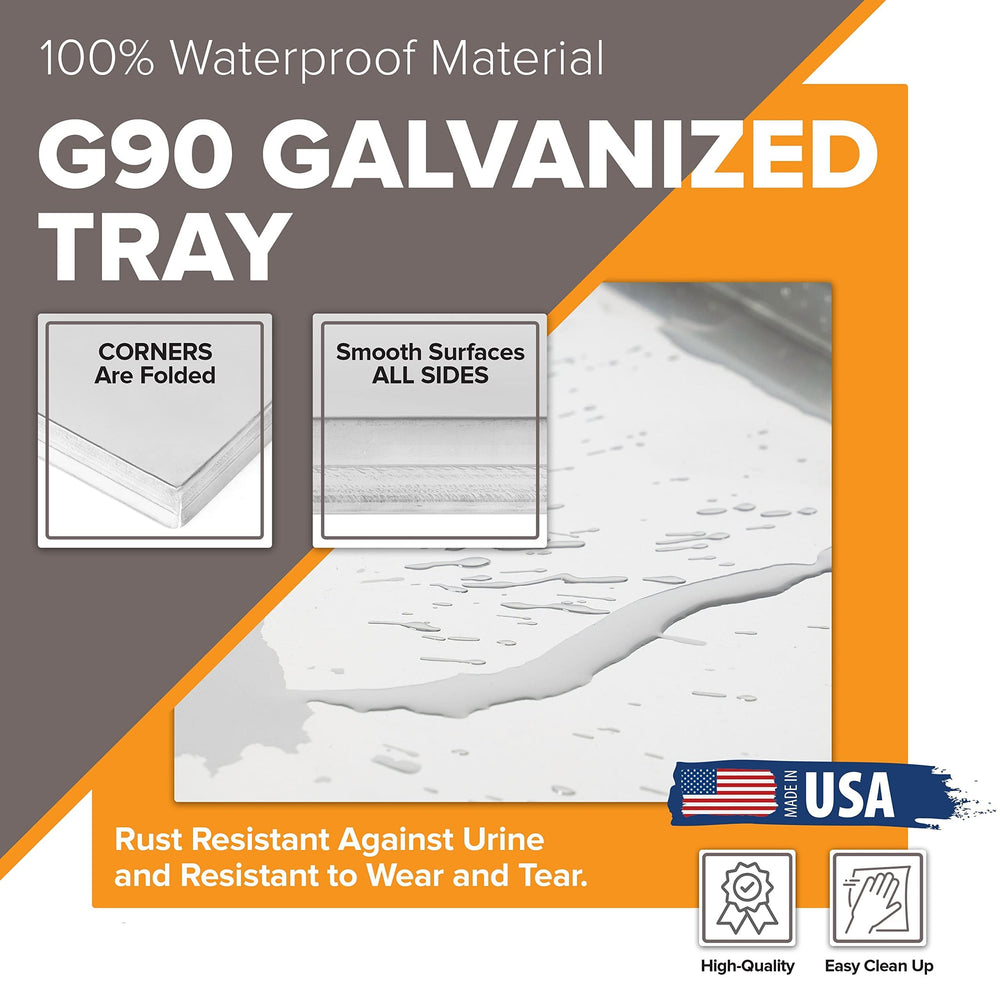 Pinnacle Systems leakproof tray guard keeps floors dry during crate training sessions