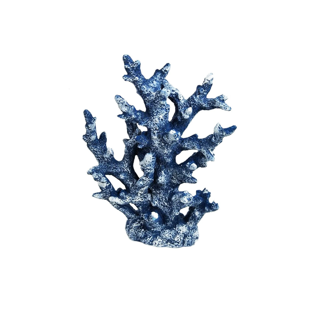 PINVNBY artificial coral ornament in blue adds natural color to your aquarium