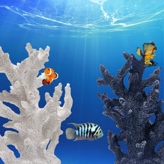 PINVNBY blue coral ornament in tank scene enhances underwater landscape
