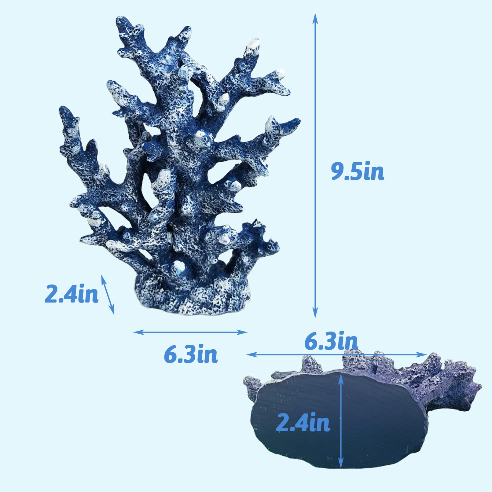 PINVNBY pink coral ornament tank scene supports fish shelter and play