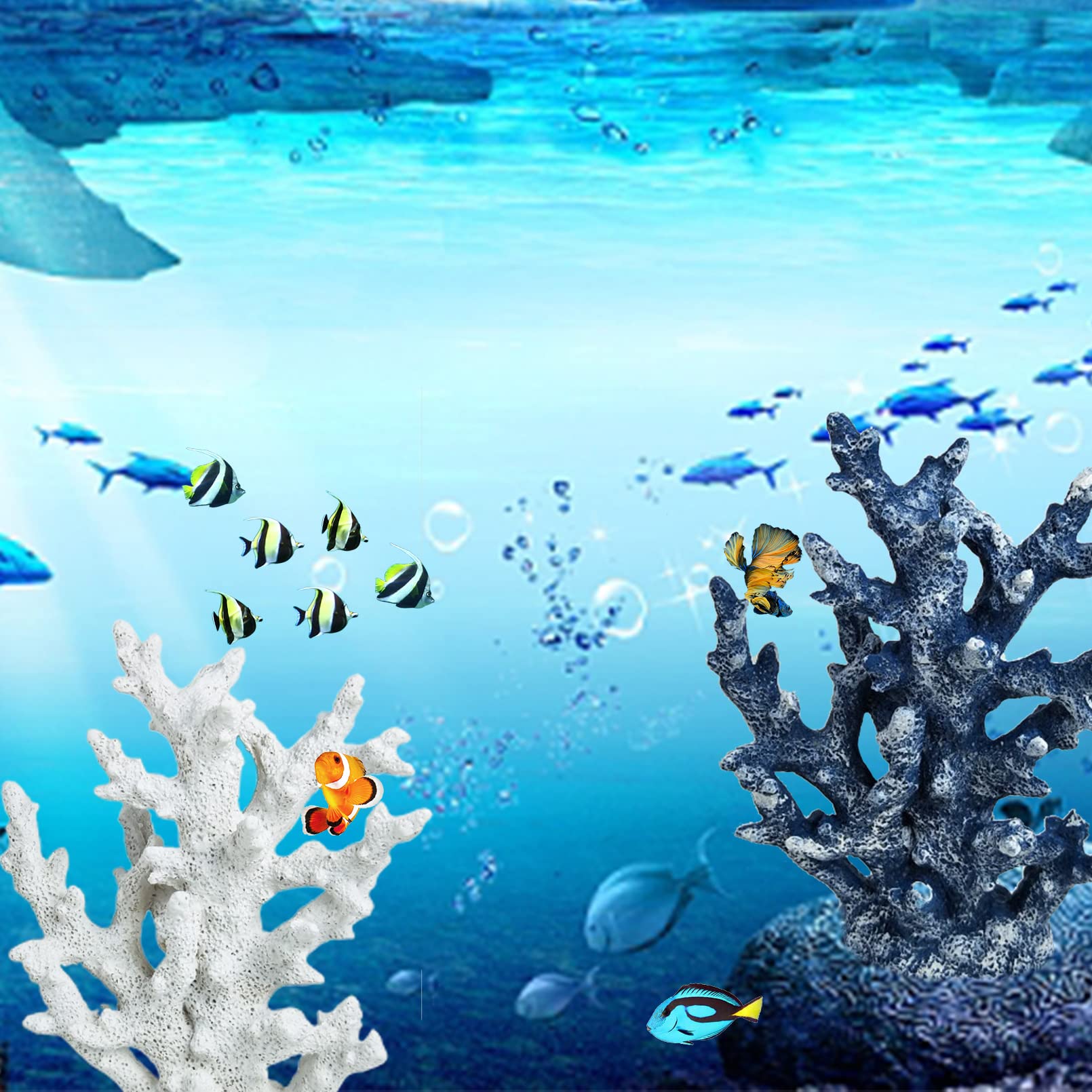 PINVNBY coral ornament in terrarium demonstrates versatile decoration options