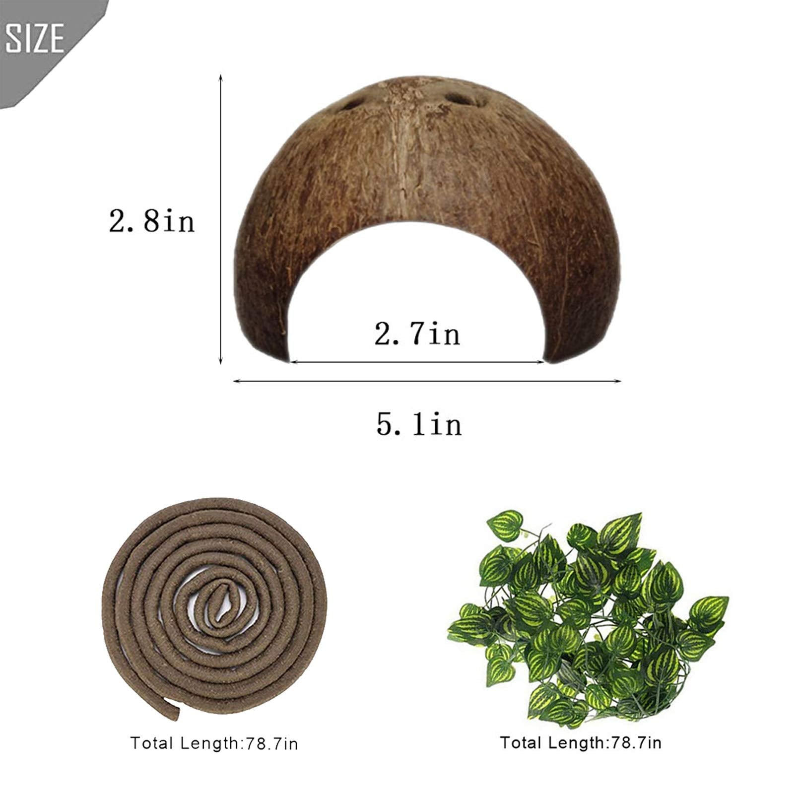 PINVNBY bendable vine branch enhances enclosure aesthetics and climbable terrain.