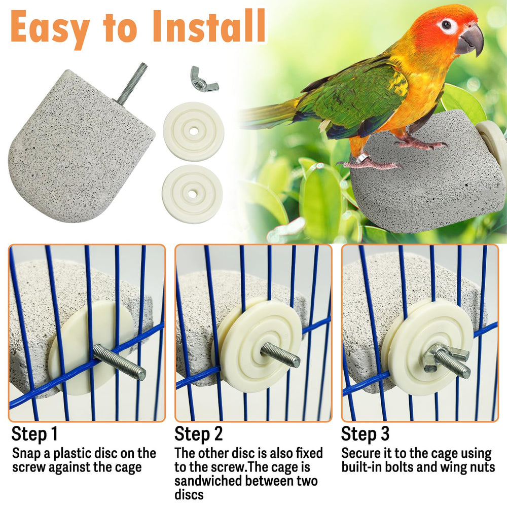 PINVNBY four-perch set helps reduce boredom with varied textures.