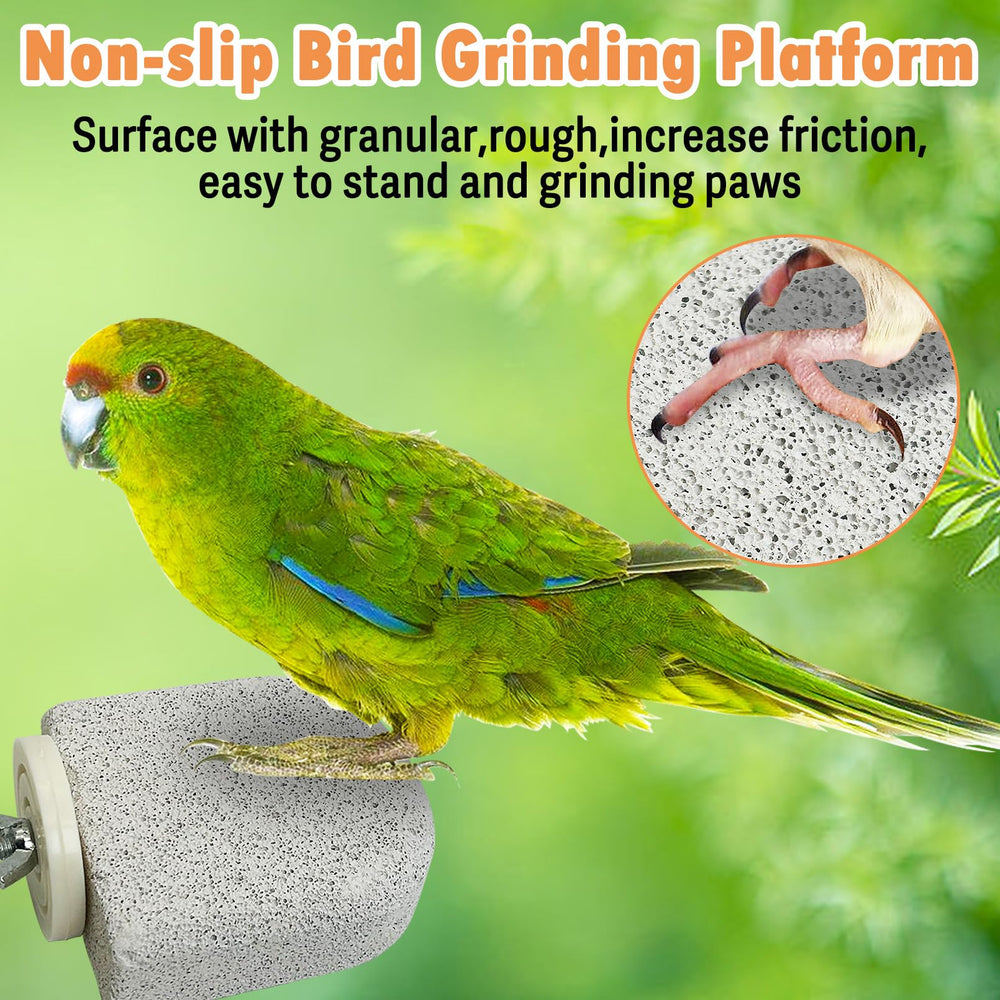 PINVNBY easy-install perch attaches to cages with wing nuts and bolts.