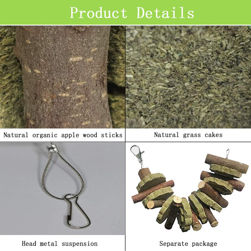 PINVNBY Bunny chew toy molar sticks pack offers varied chew routine for pets.