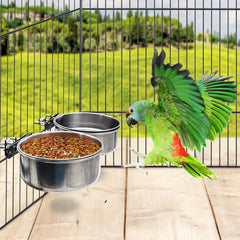 PINVNBY easy-clean bird cage bowl for effortless routine maintenance