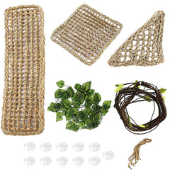 PINVNBY triangle hammock for bearded dragon provides a comfortable elevated lounge.