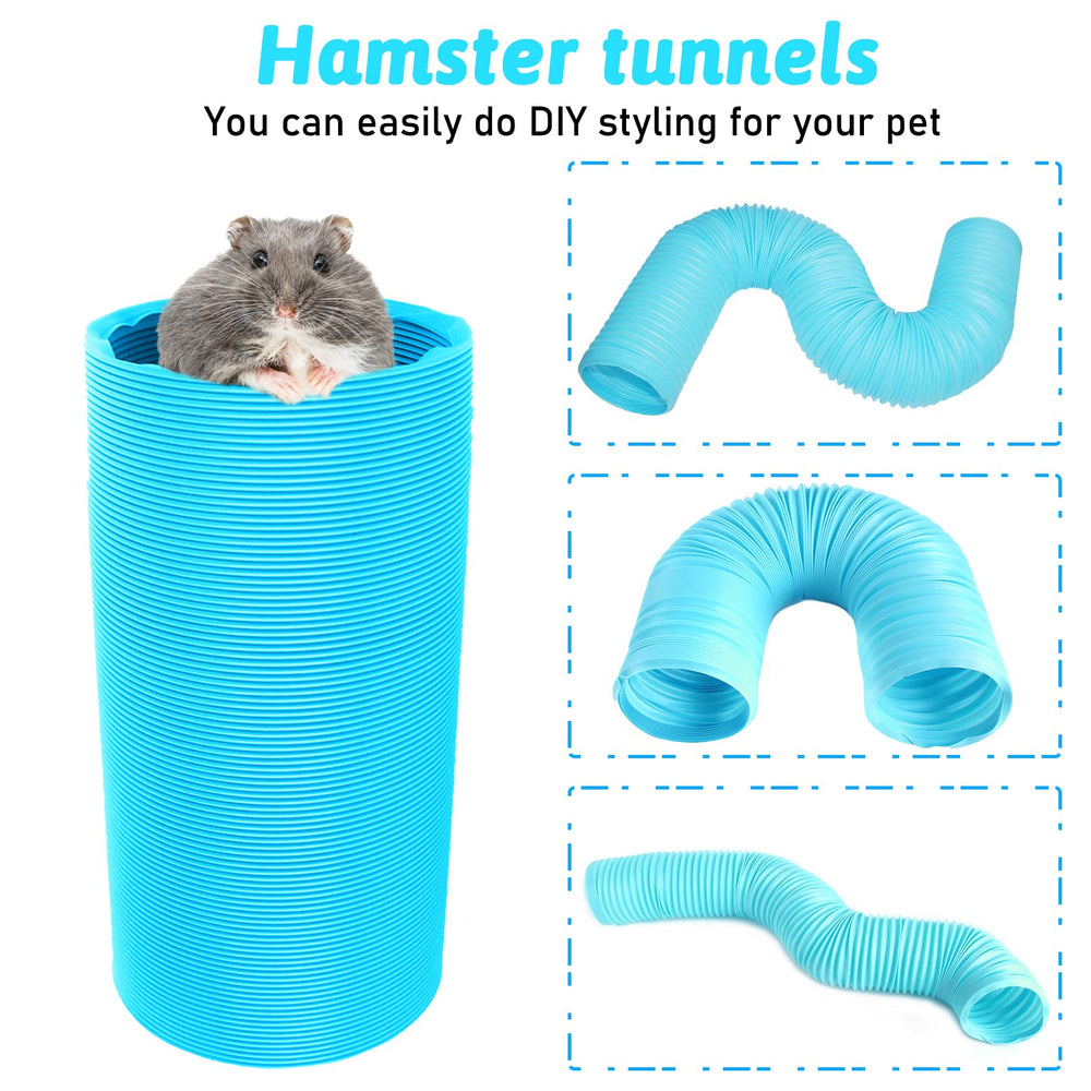 PINVNBY hamster tunnels foldable structure demonstrates easy storage and versatile setup