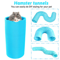 PINVNBY hamster tunnels foldable structure demonstrates easy storage and versatile setup