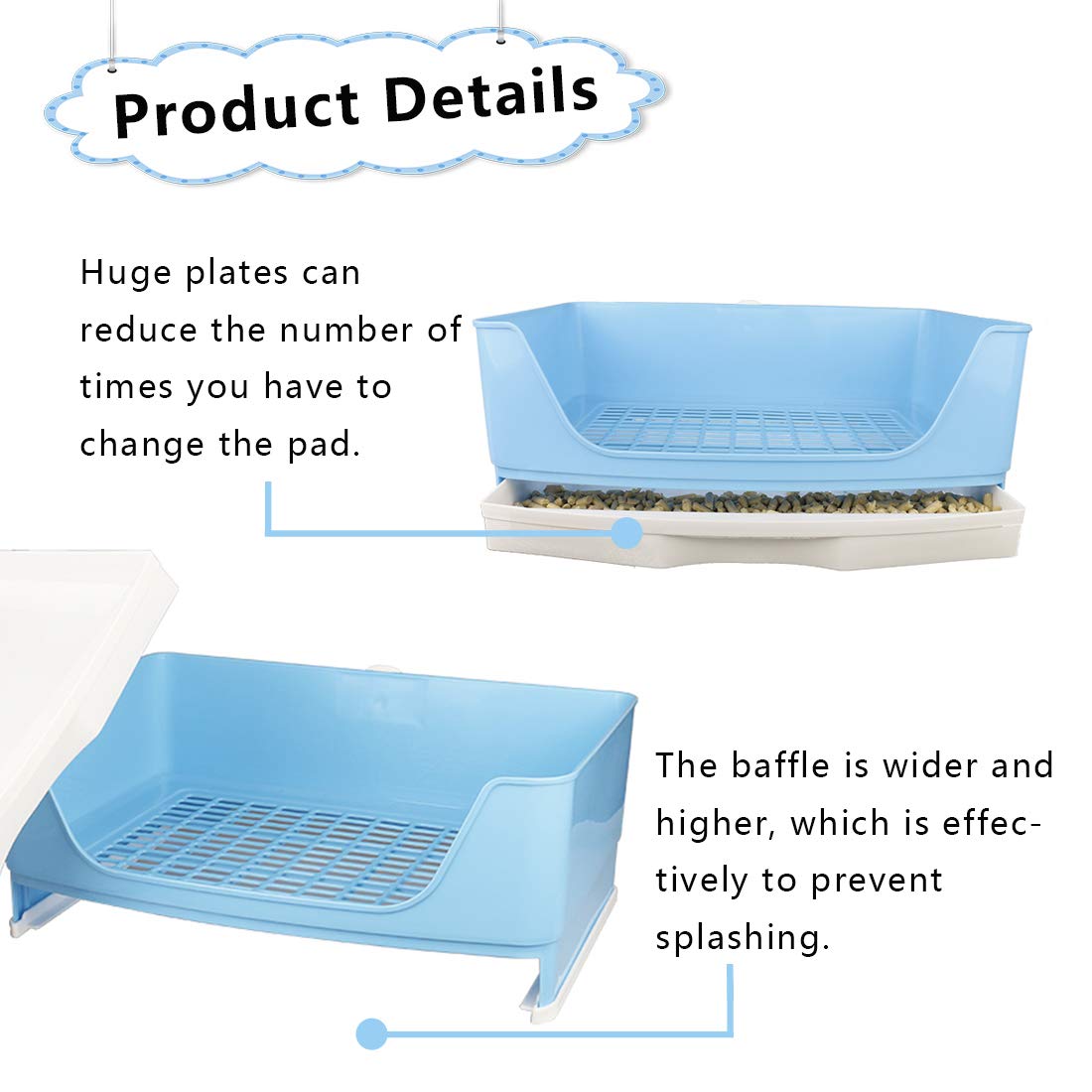 PINVNBY corner toilet box inside cage layout for tidy setup.