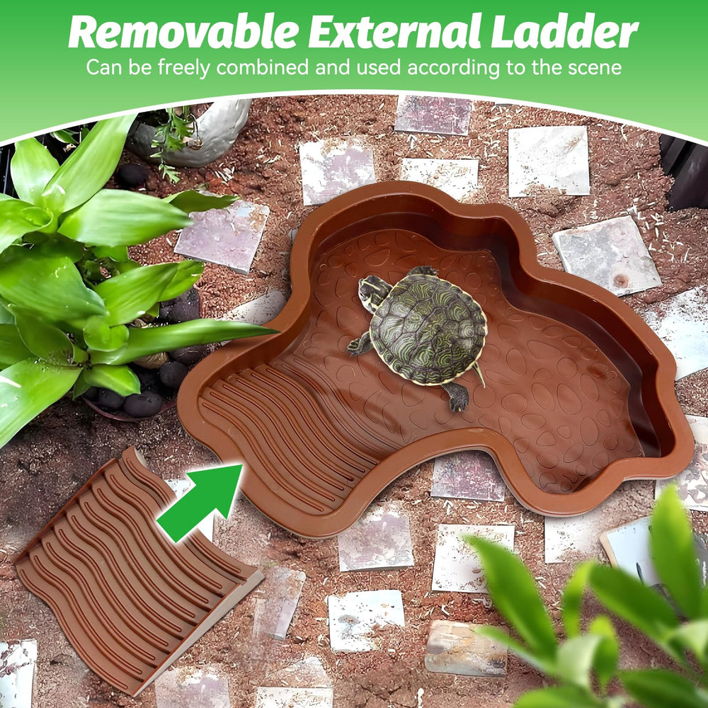 PINVNBY small leaf-shaped food dish ideal for compact habitats