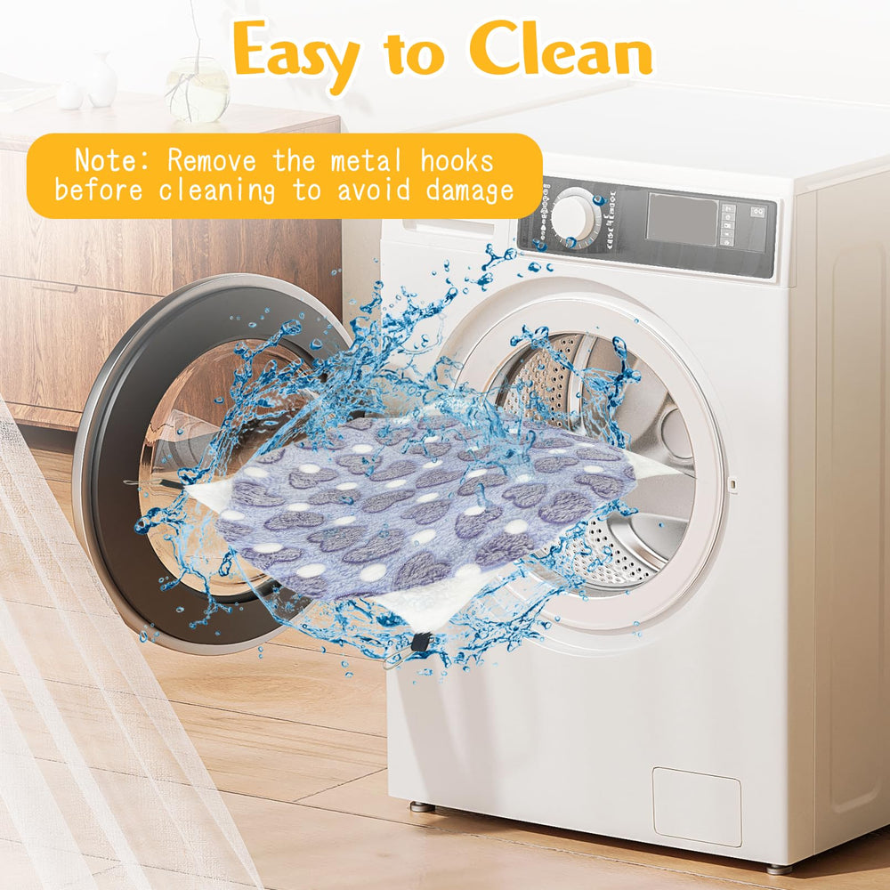 PINVNBY machine-washable care setup ensures easy cleaning and reuse.