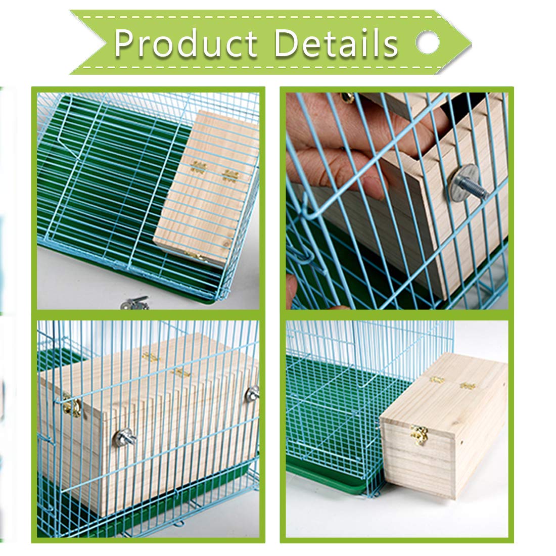 PINVNBY parakeet nesting box size S profile