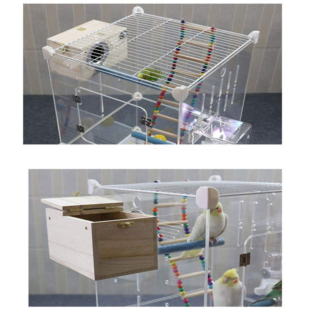 PINVNBY parakeet nesting box small entrance protecting from wind and rain