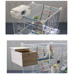 PINVNBY parakeet nesting box small entrance protecting from wind and rain
