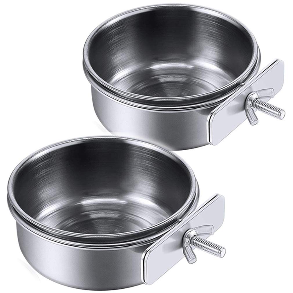 PINVNBY parrot-feeding-cups setup keeps food stable and spill-free in cages