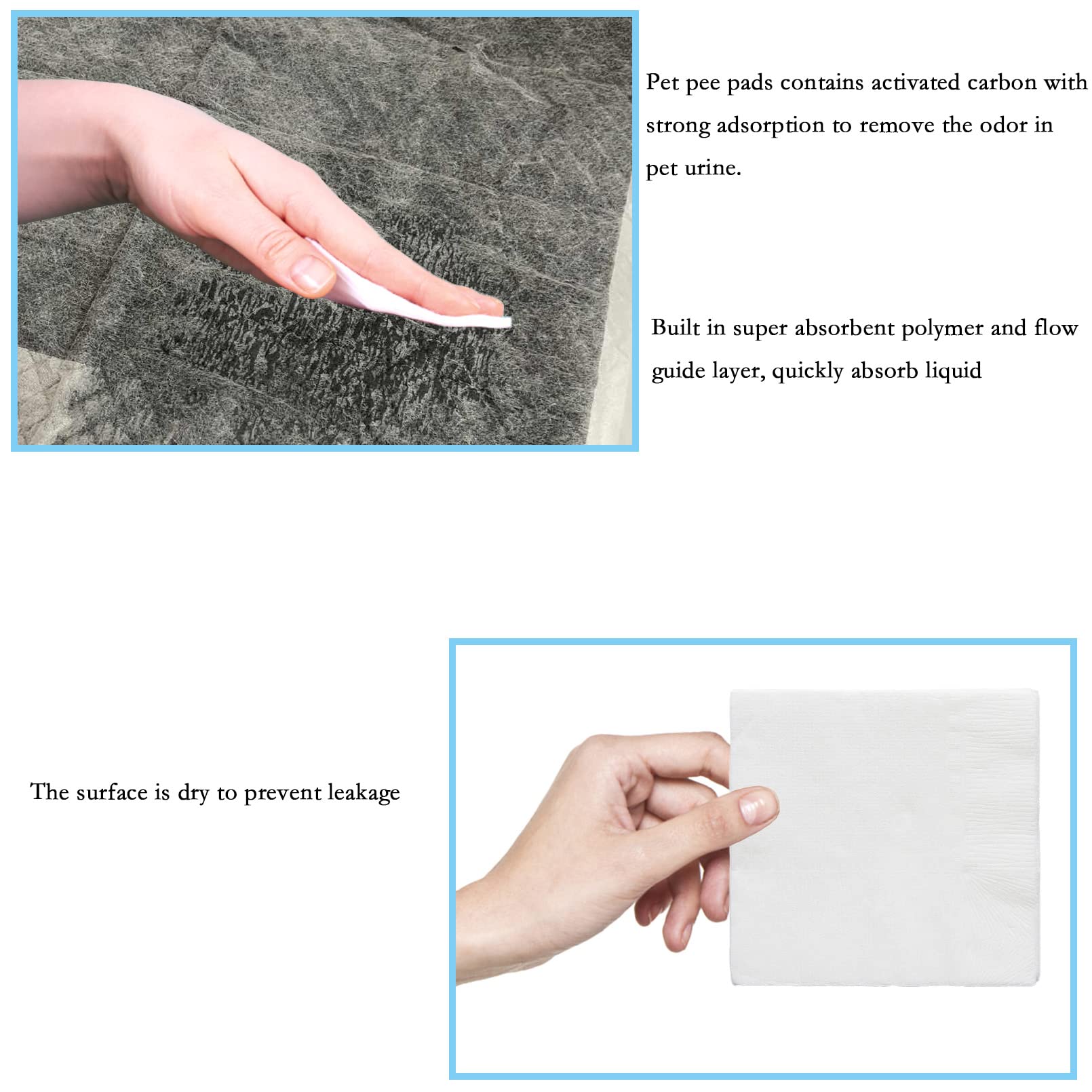 PINVNBY rabbit pee pad activated carbon deodorization helps reduce odors