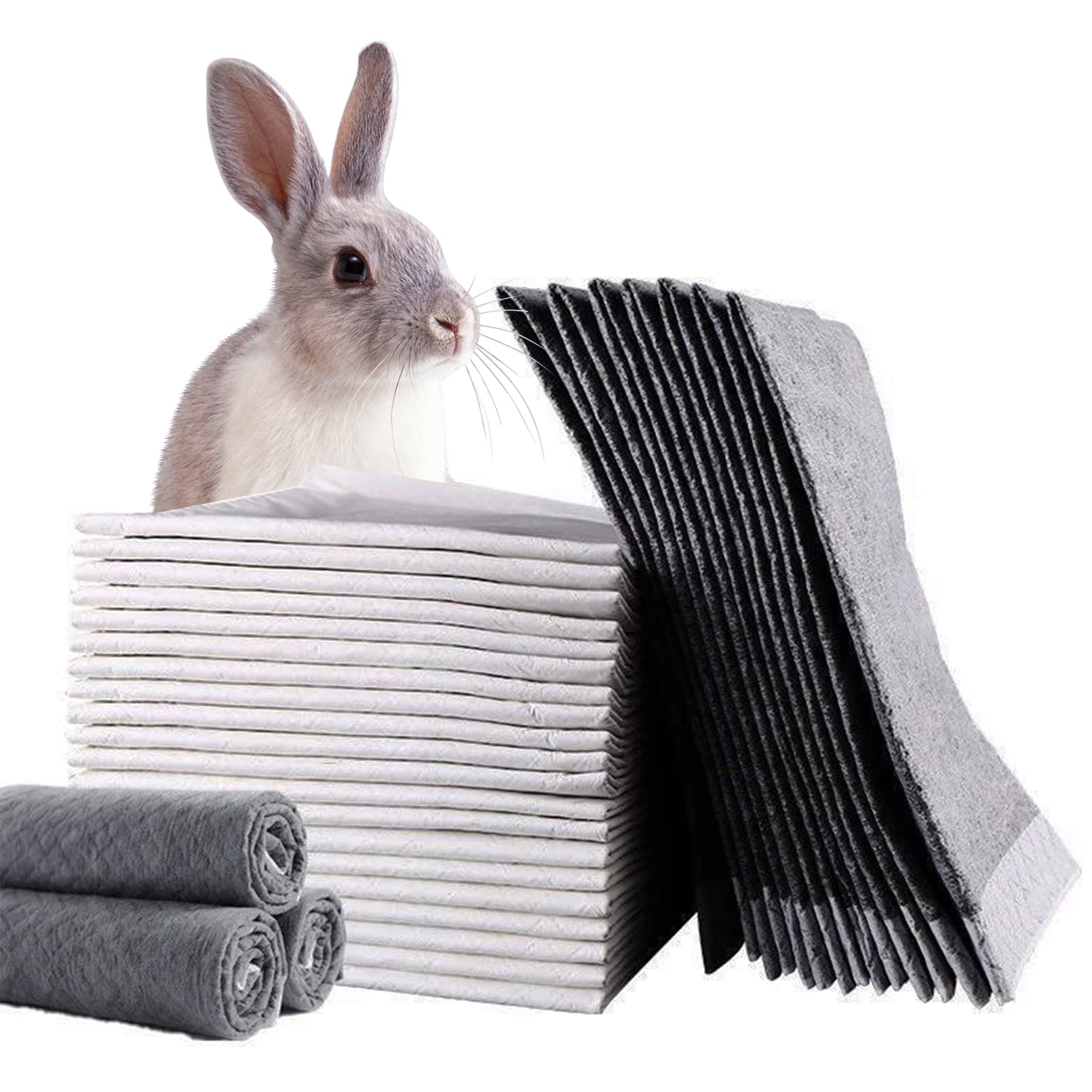 PINVNBY rabbit pee pad top surface shows quick-dry action for clean paws