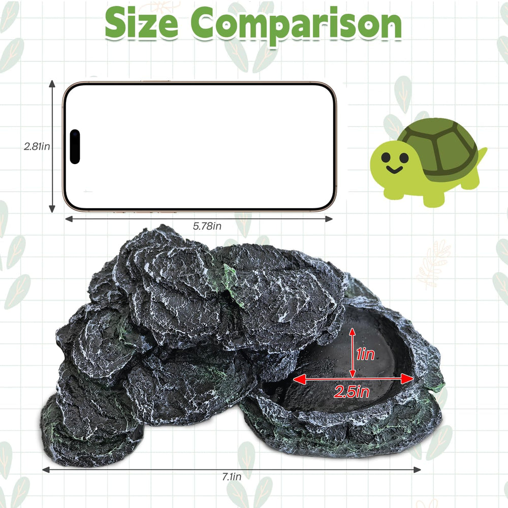 PINVNBY Reptile Hide Resin Turtles Dock durable resin material for terrarium shelter