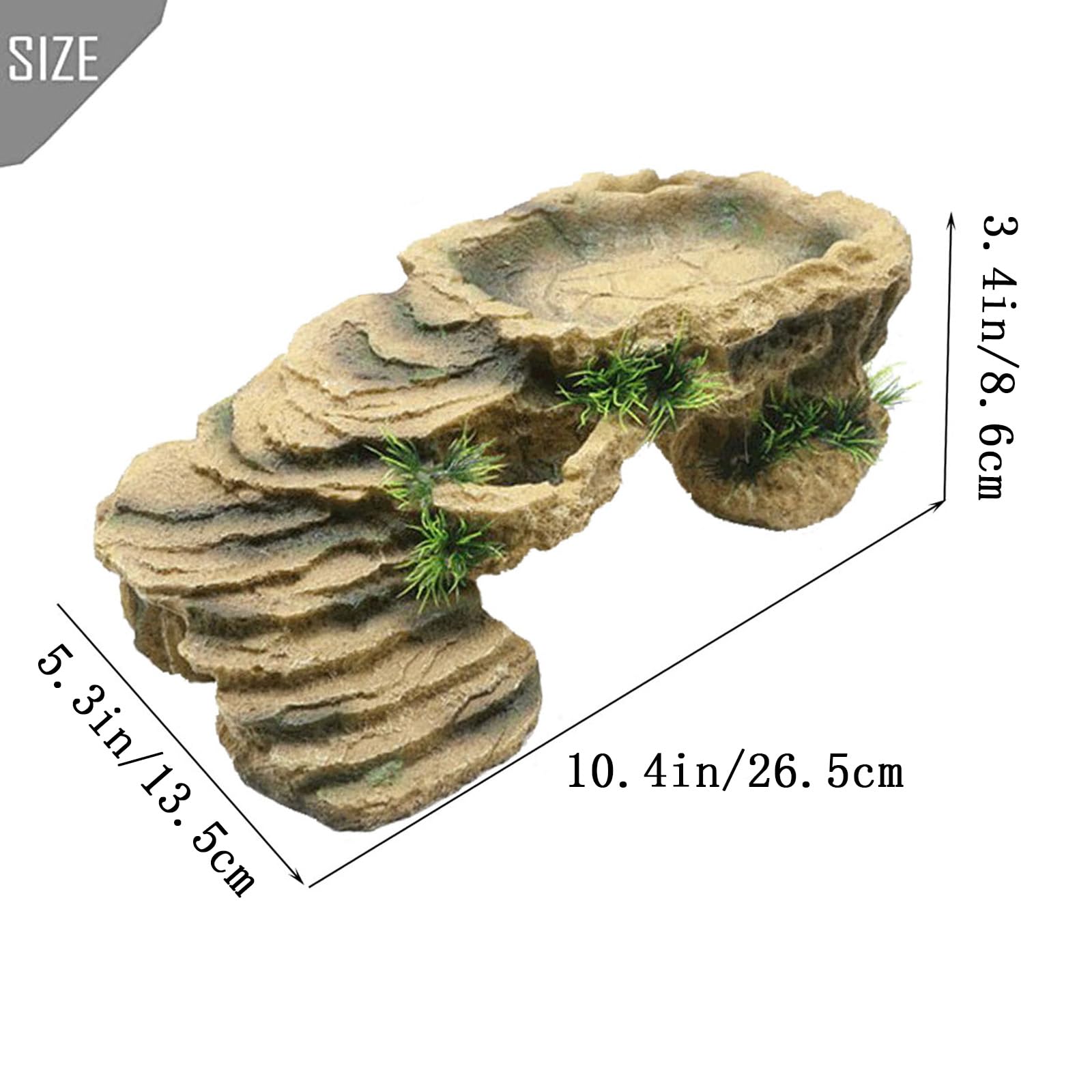PINVNBY resin dock resting rock closeup durable and colorfast surface