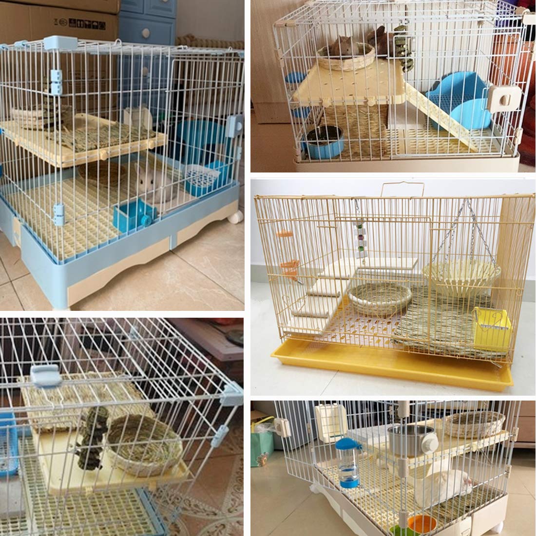 PINVNBY small-animal cage nesting setup – promotes comfortable sleeping and play