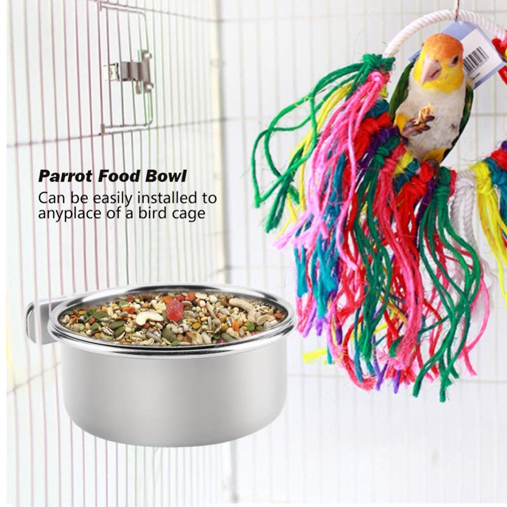 PINVNBY stainless-steel-bowls resist rust for durable bird feeding
