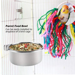 PINVNBY stainless-steel-bowls resist rust for durable bird feeding