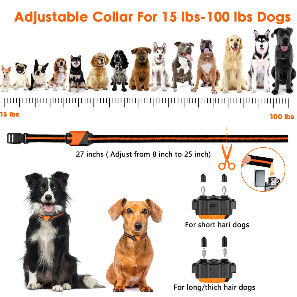 PIOUNS adjustable collar strap fits 8 to 27 inches for many dogs