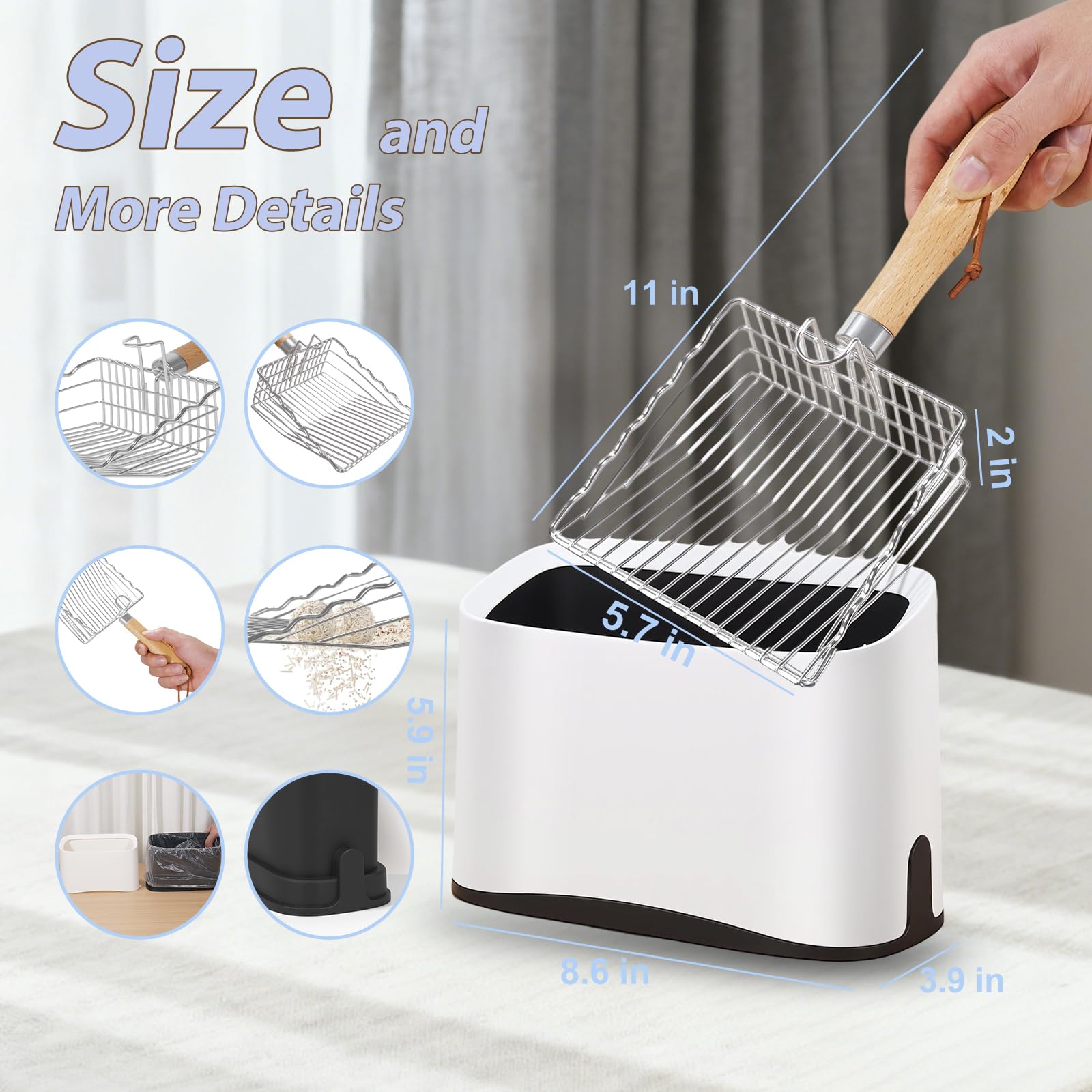 PIPIMOO includes two garbage bags for immediate cleanup after scooping.