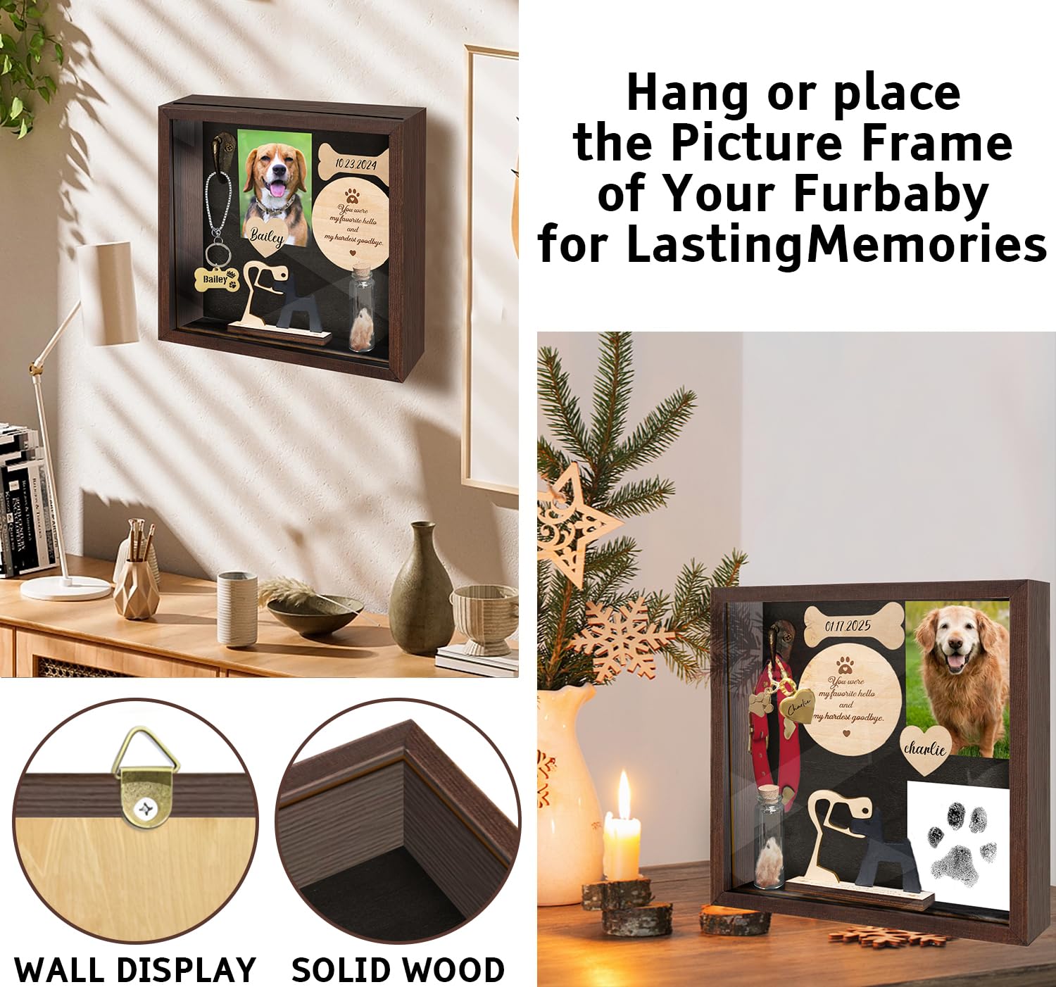 PIPIONE complete keepsake ready for gifting to someone remembering a pet.