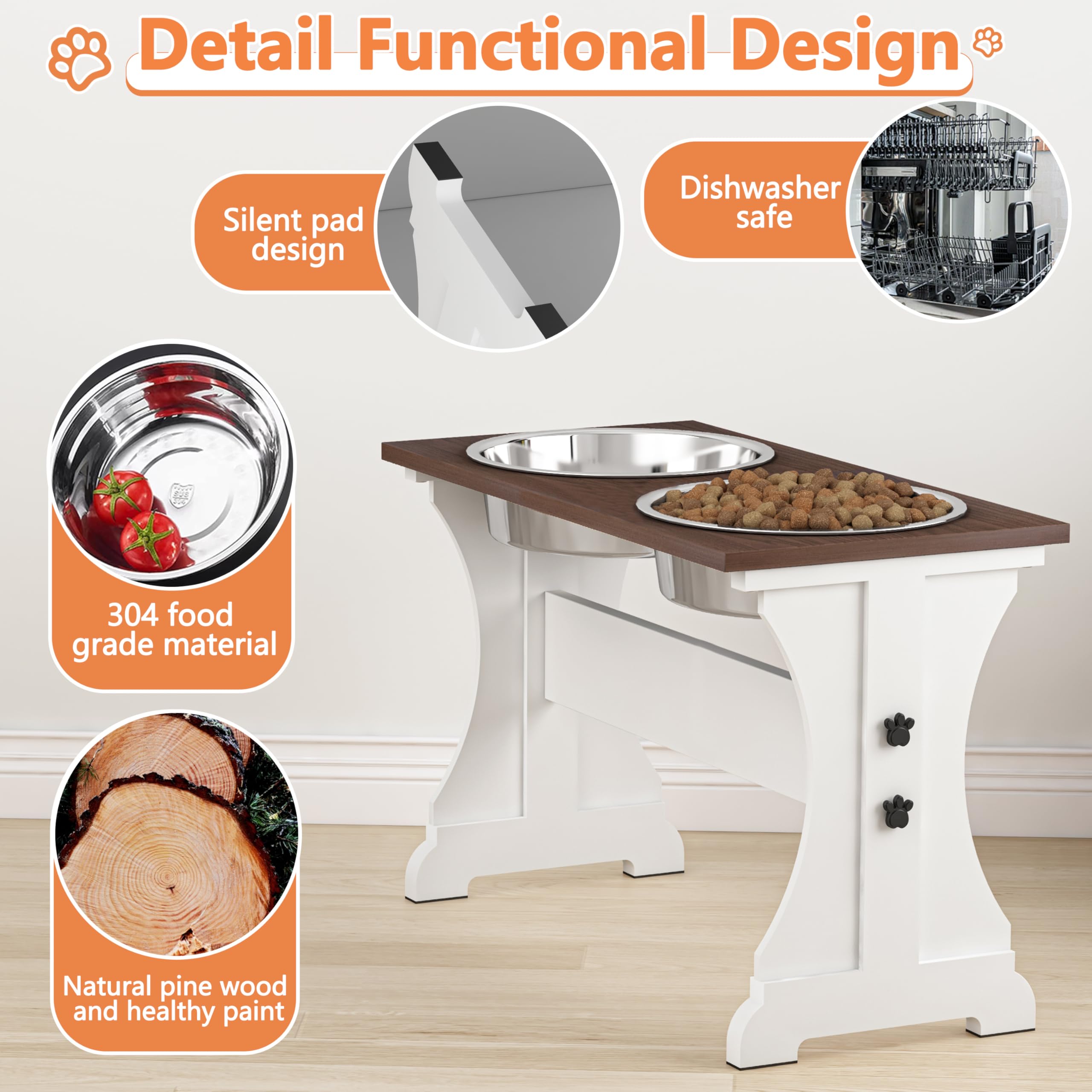Piskyet 3.5 cup capacity option shown for medium dogs.
