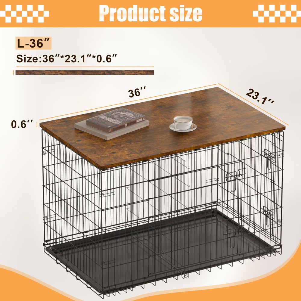 Piskyet dog crate topper 30-inch ready-to-use on compact spaces.