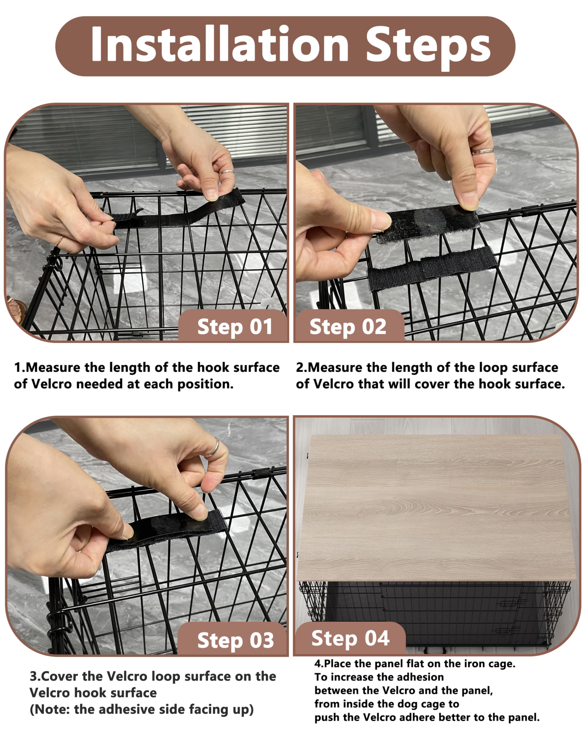 Piskyet dog crate topper walnut adds modern Nordic style to home décor