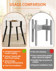 Piskyet dog feeder with balance disc prevents spills during meals