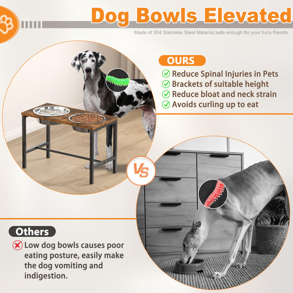 Piskyet durable-metal construction withstands daily use from big dogs.