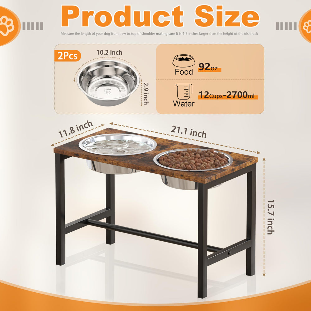 Piskyet XL stainless-steel bowls provide durable, easy-to-clean dining for large dogs.