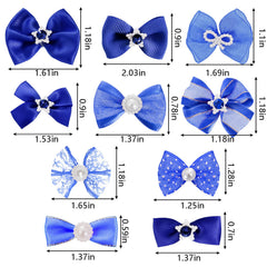 Pistha elastic-backed dog bow demonstrates secure wear